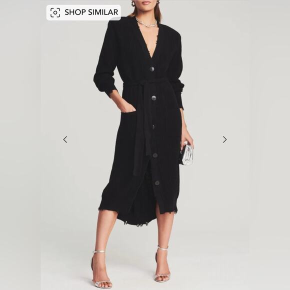 NWT SER.O.YA Amanda  Black Sweater Dress - Picture 1 of 11